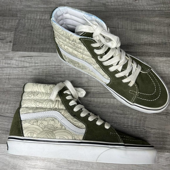 Vans Shoes - Vans SK8 Hi Desert Skulls Grape Leaf Classic Skate Shoes Womens 7.5